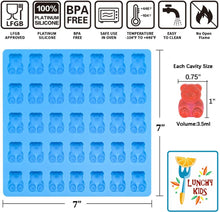 Cargar imagen en el visor de la galería, Molde gomitas de ositos x 1un
